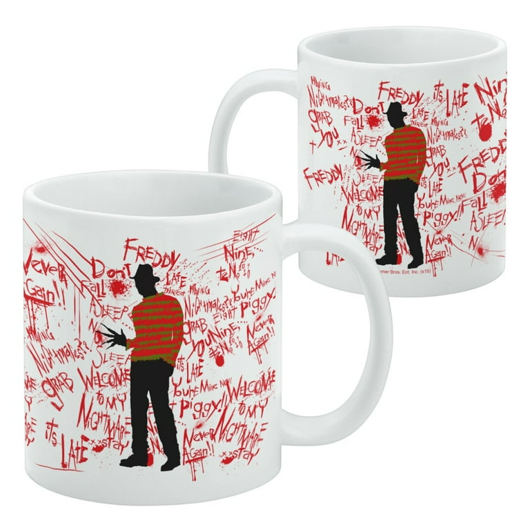 A Nightmare On Elm Street Freddy Krueger Coffee Cup Mug 20oz Ceramic Horror  NEW