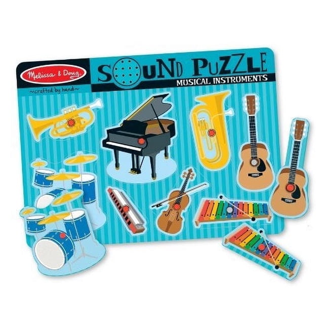 Rompecabezas de madera Melissa & Doug Instruments Sound Puzzl