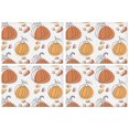 thumbnail image 1 of Orange Pumpkin Fall Placemats Set Of 4 Thanksgiving Harvest Fall Autumn Anti-slip Dining Table Mats 12 X 18 Inch Fall Table Mats for Kitchen Dining Table Mats, 1 of 1