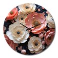 thumbnail image 2 of Designart "Enchanting Ranunculus Flowers II" Floral Oversized Wall Clock, 2 of 6