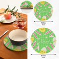 thumbnail image 3 of Easter Egg Table Trivets for Hot Dishes Round Trivet Mat 2PCS Kitchen Potholders Heat Resistant Pot Holder for Bowl Teapot Home Decor Gifts, 3 of 7
