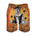 thumbnail image 2 of Terrifier Men's Swim Trunks Board Shorts Drawstring Elastic Waist Quick Dry Swimsuits Beach Shorts with Pockets L, 2 of 8