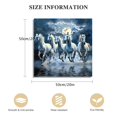 thumbnail image 2 of FANNA  Lucky Running Wild Horses Art Animal Posters Canvas Poster Bedroom Decor Sports Landscape Office Room Decor Gift 20x20in, 2 of 5