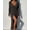 Black, variant on Women's Ribbed Slim Long Knit Cardigan Sweater Sexy V Neck Button Down Crochet Maxi Dress Trench Coat Blue 2XL