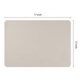 thumbnail image 4 of Unique Bargains 6 Pack Faux Leather Placemats for Kitchen Dining Table Decor Cream, 4 of 7