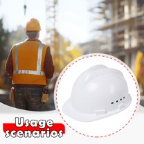 koolsoo Hard Hat Breathable Sturdy Construction Helmet for Outdoor Engineering Labor White