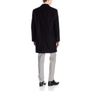 London Fog Mens Wool Blend Single Breasted Top Coat