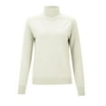 thumbnail image 4 of Shadoumai Crossover Turtleneck, Women'S High Stretch Turtle Neck Long Sleeve Bottoming Pullover Tops, 4 of 5