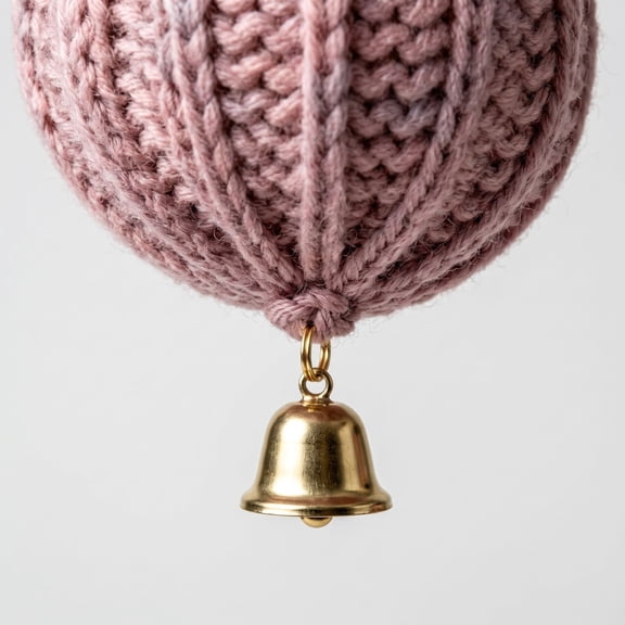 Handmade Christmas Ball and Bell Ornaments Christmas Tree Decorations Colorful Baubles with Unique Atmosphere Props for Festive Holiday Home Decor Handmade Decorations, 1pc