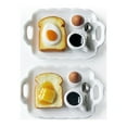 thumbnail image 4 of Ludlz 1/12 Dollhouse Food Simulation Egg Toast Food Breakfast Design Mini Dollhouse Decoration for Christmas, 4 of 7