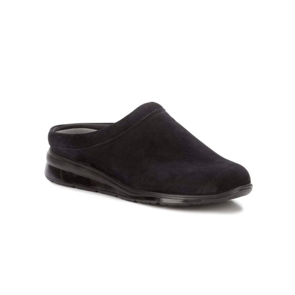 Walking Cradles Wc Dana Women Clog Shoe In Black Nubuck