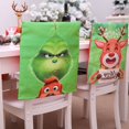 thumbnail image 4 of 1pc Christmas Chair Cover Decorations Cute Cartoon Style Festive Atmosphere New Year Cloth Print, 4 of 9