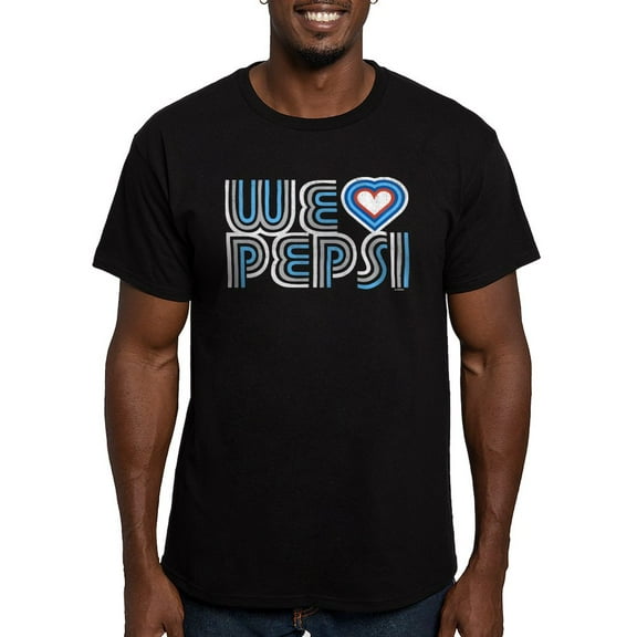 CafePress - We Heart Pepsi Men's Fitted T Shirt (Dark) - Men's Fitted T-Shirt