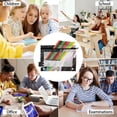 thumbnail image 6 of FORMRS 2 Pack Pencil Pouch for 3 Ring Binder with Clear Window Zipper Case, Colorful White, 6 of 6