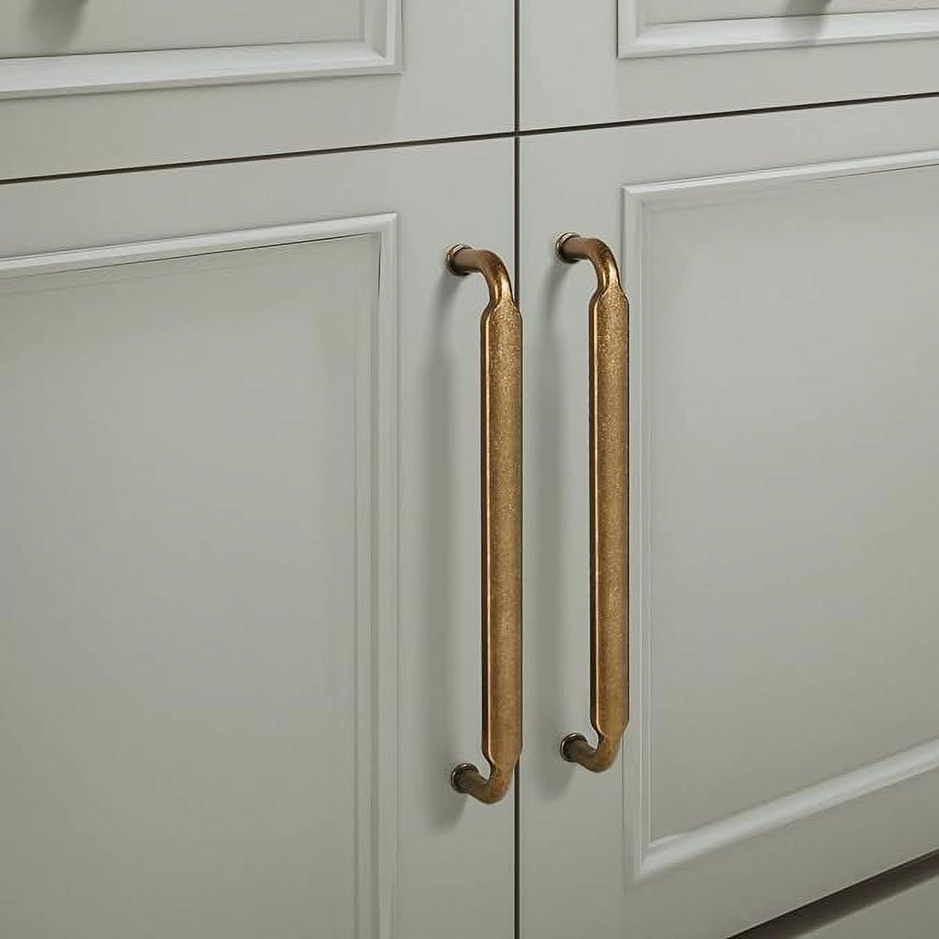 Goo-Ki 12Pcs 3"(76mm) Hole Center Cabinet Pulls Distressed Antique Brass Kitchen Drawer Pulls Handles for Cupboard Wardrobes