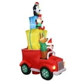 thumbnail image 2 of 12ft Height Outdoor Christmas Decorations with LED Lights, Christmas Inflatable Santa Claus in Car Full of Presents, Christmas Blow Up Yard Decorations for Yard, Lawn, Garden, 2 of 9