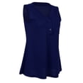 thumbnail image 1 of Camiseta sin mangas para mujer Sunnimix cuello en V azul M, 1 of 8