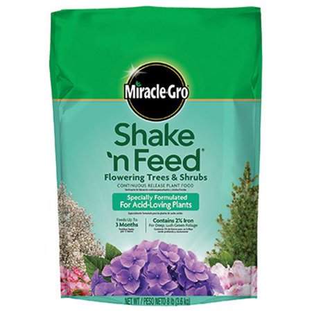 Miracle-Gro Shake 'n Feed Continuous Release Plant Food for Flowering Trees and Shrubs, 8-Pound (Slow Release Plant Fertilizer), For use on all.., By MiracleGro from (Best Feed For Cannabis Flowering)