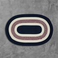 thumbnail image 1 of Colonial Mills Rug FB50R024X072 2 x 6 ft. Flowers Bay Braided Rug  Patriot Blue, 1 of 1