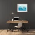 thumbnail image 3 of Allen, Candace 14x12 White Modern Wood Framed Museum Art Print Titled - Watercolor Coast 1, 3 of 4