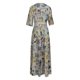 thumbnail image 3 of WILLBEST Vestido De Verano Para Mujer, Estampado Floral, Cuello En V, Maxivestido Informal De Verano Para Playa, Vacaciones, Bohemio, Vestido Largo Con Cómodo Y Transpirable. En La Cintura Para Viajar, 3 of 3