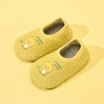 thumbnail image 2 of Fesfesfes Winter Children Plush Non Slip Warm Home Slippers for Boys Girls Cozy Fleece Lined Indoor Outdoor Baby Toddler Kids Soft Flexible Lightweight Casual Walking Shoes(Yellow#3,9-10 Years), 2 of 4