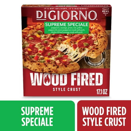 DiGiorno Frozen Pizza, Supreme Speciale, Wood Fired Style Crust Pizza, Football Game Day Pizza, 17.1 oz (Frozen)