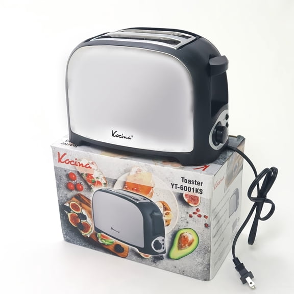 2 Slice Toaster, Retro Stainless Steel Toaster with Adjustable Browning Control, Compact Automatic Bread Toaster for Breakfast, Bagels, Bread Slices, Household Kitchen Use