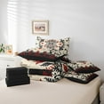 thumbnail image 4 of Erosebridal Retro Aztec Bedding Sets Full Size, Red Boho Floral Comforter Sets with Sheets, Western Decor, Lightweight, 4 of 5