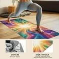 thumbnail image 4 of Colorful Tie Dye Burst Pattern Hot Yoga Mat Towel Non Slip for Hot Yoga - Quick-Drying Yoga Mat Cover with 4 Corner Pockets with Travel Bag - Hot Yoga Towel Non Slip 74"x26", 4 of 6