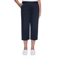 thumbnail image 4 of Alfred Dunner Womens Petite Twill Buttoned Hem Capri Pant, 4 of 4