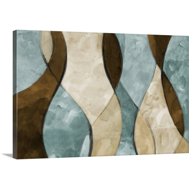 Great BIG Canvas "Blue Lyrical I" Canvas Wall Art 48x32