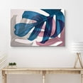 thumbnail image 2 of PixonSign Canvas Print Wall Art Teal & Pink Transparent Palm Leaf Collage Floral Wilderness Drawings Modern Art Tropical Closeup Colorful Multicolor Cool for Living Room, Bedroom, Office - 16"x24", 2 of 5