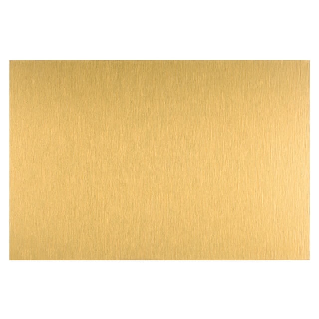 Unique Bargains Sublimation Metal Blanks 6x8 Inch Aluminum, Wire Drawing Golden