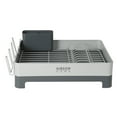 thumbnail image 5 of Gibson Home Nestcraft Full Size Rust Resistant Dish Rack with Drain Board and Flatware Caddy - Grey, 5 of 15