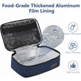 thumbnail image 2 of Biwat Mini Lunchbox Small Lunch Bag for Men Women Insulated Lunch Box Thermal Lunch Boxes Adult Lunch Pail Petty Food Containers Portable Cooler Bags Reusable Snack Bag Loncheras Para Mujer Blue, 2 of 4