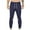 Dark Blue Full Length Pants R, variant on Ernkv Sports Pants for Men Soft Relaxed Fit Casual Wear Elastic Waist Solid Color Comfy Lounge Casual Fashion Fall Spring Trousers Full Length Pants with Pocket Coffee L