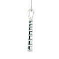 thumbnail image 4 of 0.48 ct Brilliant Round Cut Natural London Blue Topaz 14k White Gold Pendant with 16" Chain, 4 of 5