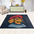 thumbnail image 2 of Yayeee Area Rugs for Living Room 5.2'x4' Non Slip Washable Bedroom Floor Carpet, Blue Dog Artist, 2 of 5