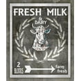 thumbnail image 2 of LightBoxJournal 20x23 White Modern Wood Framed Museum Art Print Titled - Farm Sign_Fresh Milk 1, 2 of 4