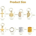 thumbnail image 3 of ZYNERY Hair Braid Rings Hair Cuffs Set, 150 Pieces Metal Hair Jewelry Pendant Rings Charm Hair Clip Braiding Circle, Dreadlocks Hair Accessories/Decoration for Woman and Man (Gold & Silver), 3 of 10