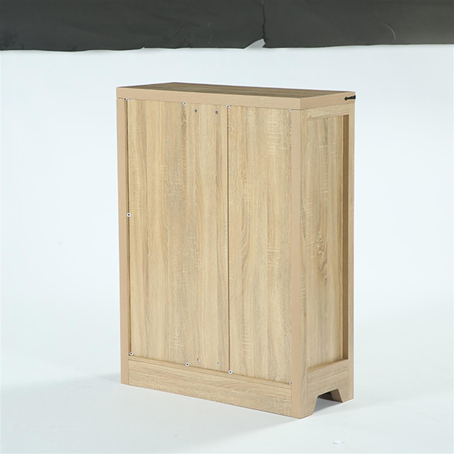 Demi Bonn 5-Tier Shoe Cabinet, Farmhouse Shoe Racks Entryway Storage Organizer for Home Living Room, Bedroom, Brown