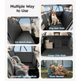 thumbnail image 3 of Upgrade Soft Dog Car Seat Cover for Back Seat, [Protect Interior, Waterproof & Easy to Clean] Soft Bottom Backseat Pet Extender Dog Car Hammock, FitsCar Sedan SUV Truck Van, Size M, Black, 3 of 7