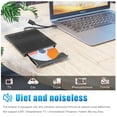 thumbnail image 4 of HLONK External CD DVD Drive USB 3.0 & USB-C  Portable USB DVD CD ROM +/-RW Optical Disk Drive Player Burner for Laptop Mac Computer M&ac-Book Pro/Air  Windows 11/10/8/7 Desktop PC, 4 of 13
