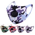 thumbnail image 2 of Masque de Bouche en Coton Réutilisable et Lavable pour Adultes avec Valves Respiratoires Anti-Buée Housse de Protection Respirante pour Visage Extérieur Anti-Poussière, 2 of 8