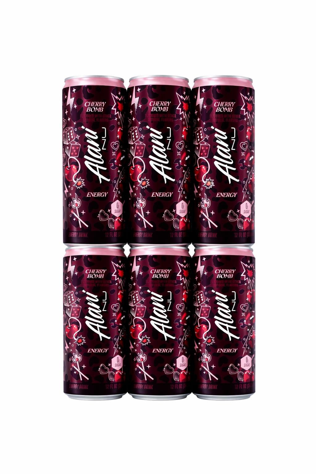 Alani Cherry Bomb Energy Drink, 6 Count, 12 fl oz