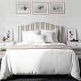 thumbnail image 4 of Dorel Sutton Modern Upholstered Adjustable Fabric Headboard, Full/Queen, Beige/Gray, 4 of 4
