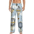 thumbnail image 2 of Goofa Balloon Vintage Printed Soft Pajama Pants for Men, Wide Leg Comfy Casual Lounge Yoga Pants-Small, 2 of 9