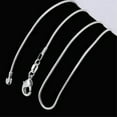 thumbnail image 6 of K-KED Lot 10PCS Wholesale 925 sterling solid Silver 1mm snake chain Necklace 16-30inch-30 in, 6 of 7