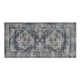 thumbnail image 2 of Washable Skid-Resistant Accent Rug Geometric Navy/Cream 24" x 48", 2 of 9